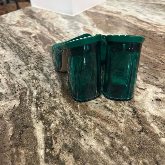 Zara Deep Green Open-Toe Heels, size 37. Have wear but overall GUC - Picture 5 of 8